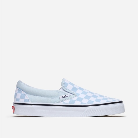 Vans women’s classic slip on checkerboard baby blue - Picture 4 of 6